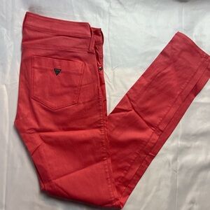 Guess Red Skinny Jeans Vibrant Style
